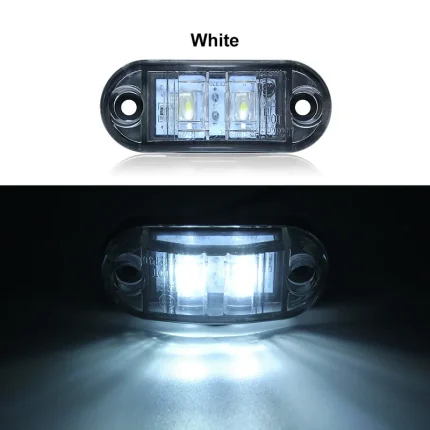 Car LED Side Marker Brake Signal Lamp For Auto Truck Trailers 12/24V Waterproof Turn Light White Yellow Red